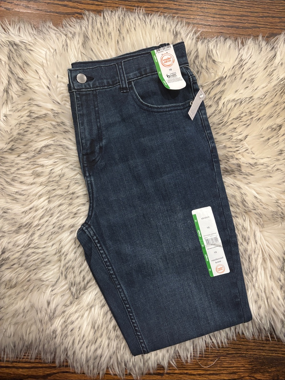 NWT WN Boys Straight Fit Denim Jeans (16 Straight)